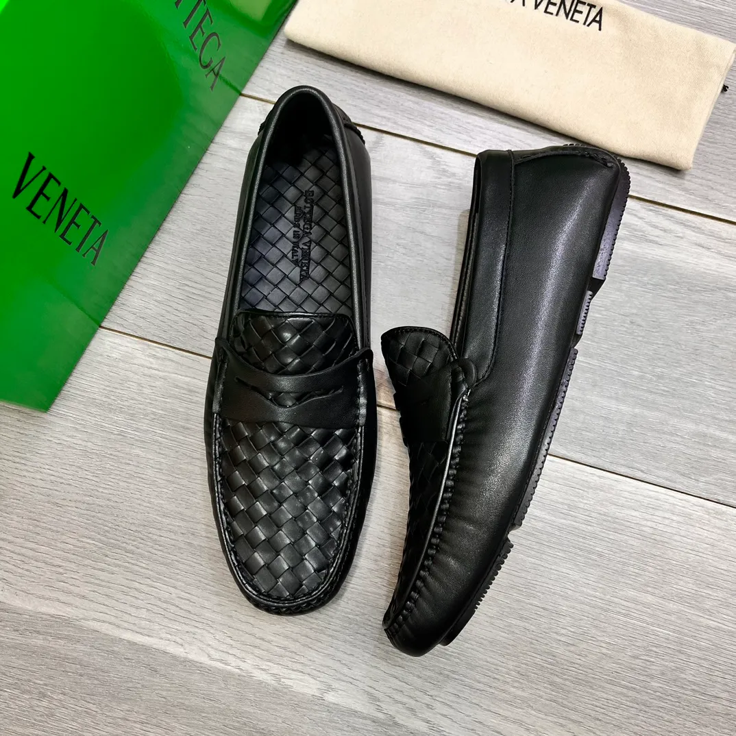 Factory price 420💵BV new men's shoes original replica👉👉High-end men's casual beanie shoes/💞driving shoes! 🔊Upper imported cowhide woven, ☑️Sheepskin lining, one-step design, light and smart ☮☮Suitable for all kinds of travel, exclusive new style, real shot, size 38-44, (45 can be customized)